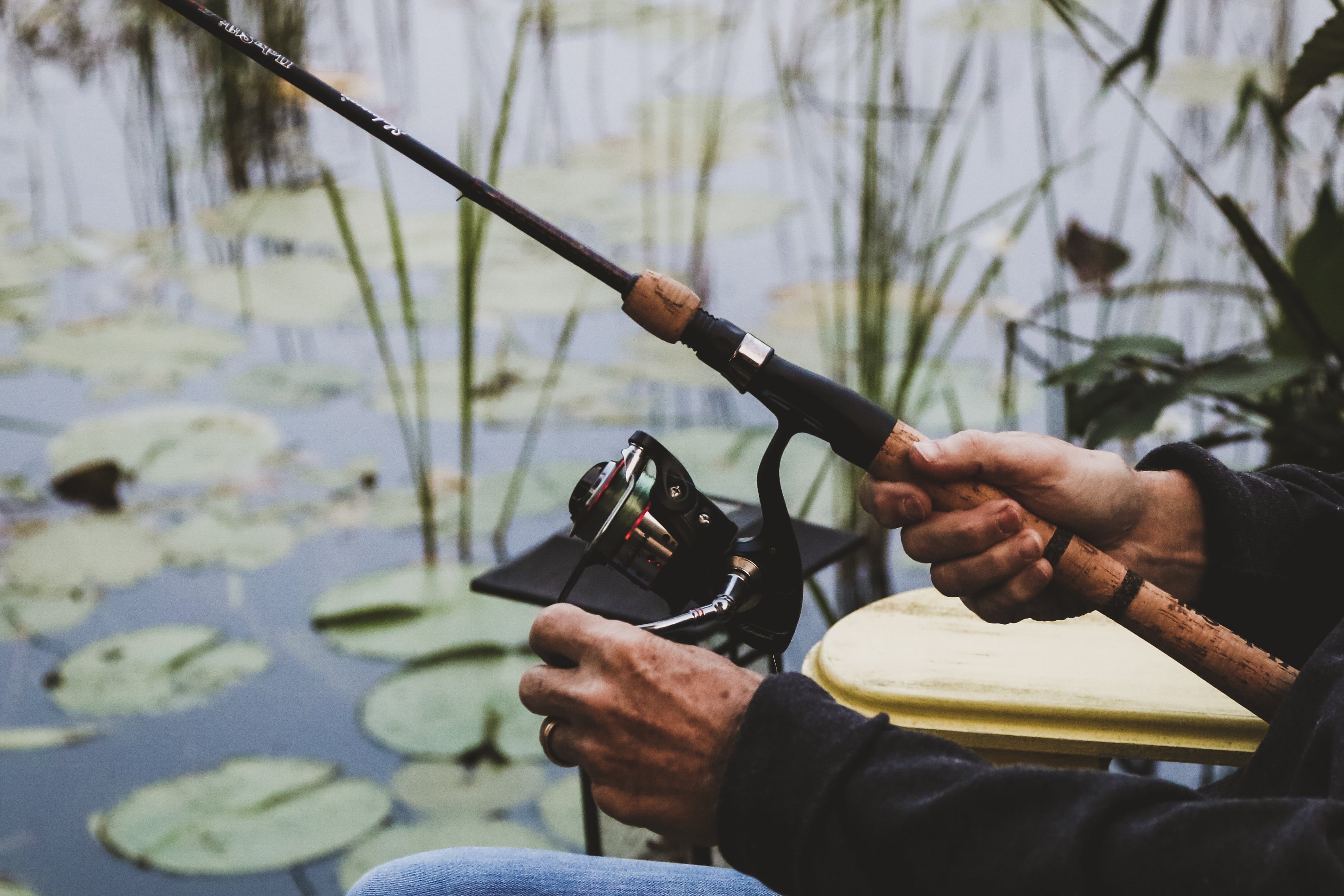 Fishing near the Lodge at Whitehawk Ranch