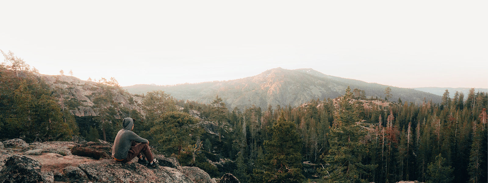 Man enjoying the outdoors in Graeagle California